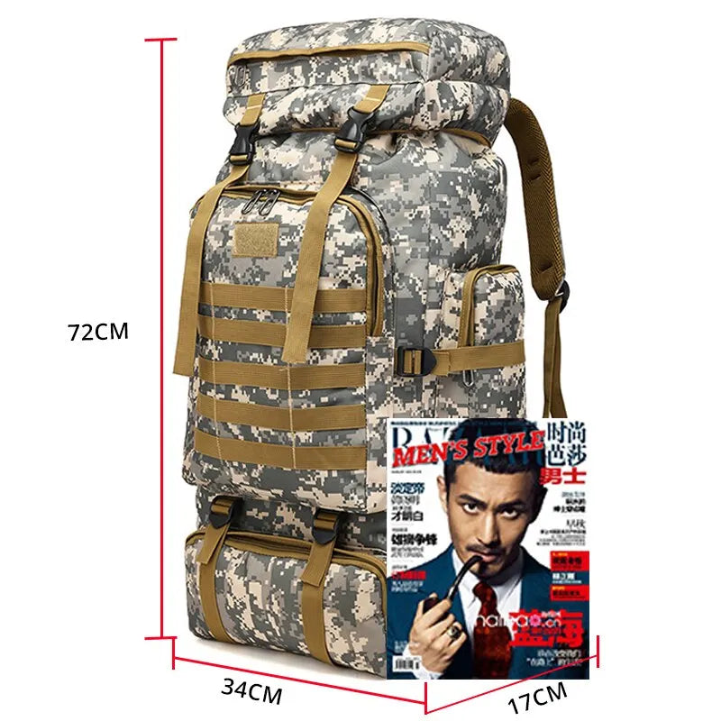 Military Men Travel Backpack Army Tactical Climbing Outdoor Hiking Tactical Camouflage Multifunctional Bag Military Backpack