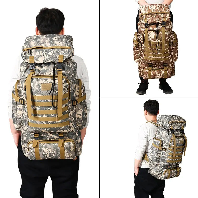 Military Men Travel Backpack Army Tactical Climbing Outdoor Hiking Tactical Camouflage Multifunctional Bag Military Backpack